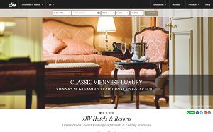 Il sito online di JJW Hotels