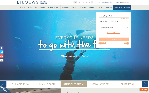 Il sito online di Loews hotels