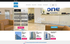 Il sito online di One hotels