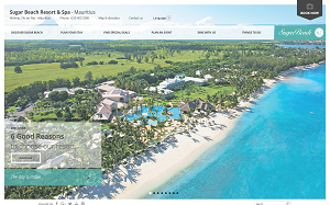 Il sito online di Sugar Beach Mauritius