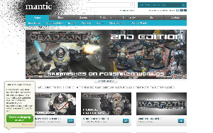 Il sito online di Mantic games