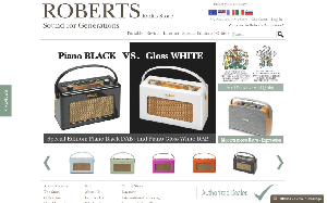 Il sito online di Roberts radio store