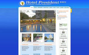 Il sito online di Hotel President Cattolica