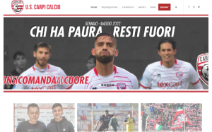 Il sito online di Carpi calcio