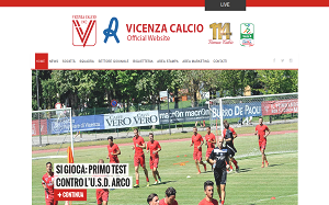 Il sito online di Vicenza calcio