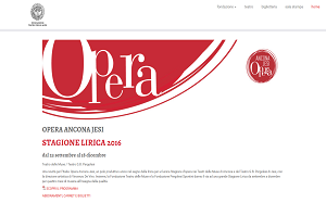 Il sito online di Teatro delle Muse ancona