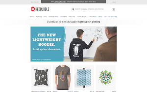 Il sito online di Redbubble