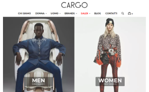 Il sito online di Cargo abbigliamento