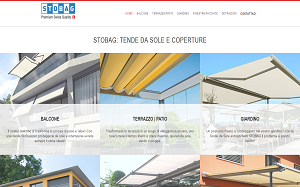Il sito online di Tende Stobag