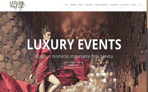 Il sito online di Luxury Events LDG