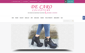 Il sito online di De Caro Calzature