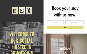 Il sito online di KEX Hostel