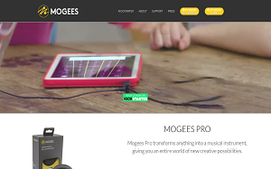 Il sito online di Mogees