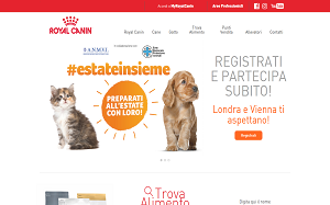 Il sito online di Royal Canin