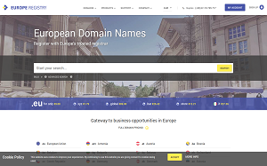 Il sito online di Europe Registry