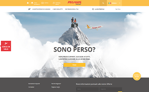Il sito online di Pegasus Airlines