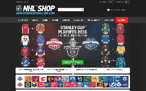 Il sito online di NHL Shop