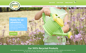 Il sito online di Green Toys