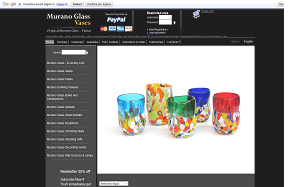 Il sito online di Muranoglass Vases