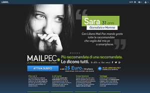 Il sito online di MailPec Libero