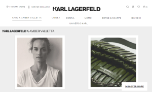 Il sito online di Karl lagerfeld