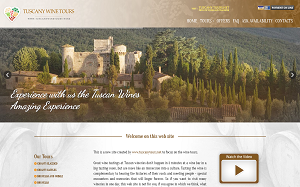 Il sito online di Tuscany Wine Tours