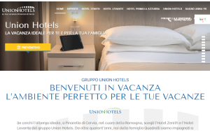 Il sito online di Union Hotels