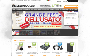 Il sito online di Lucky Music
