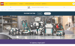 Il sito online di LEGO Mindstorms