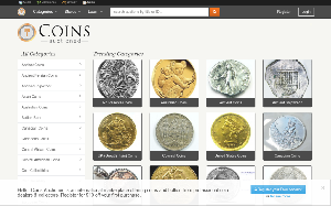 Il sito online di Coins Auctioned