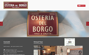 Il sito online di Osteria del Borgo Cesano