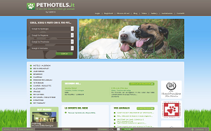 Il sito online di Pet Hotels