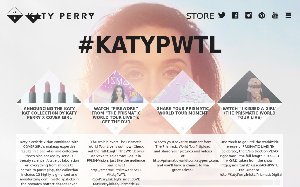 Il sito online di Katy Perry