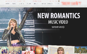 Il sito online di Taylor Swift