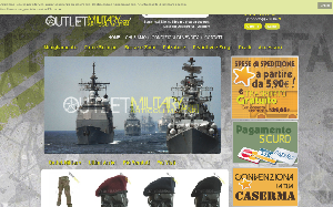 Il sito online di Outlet Military