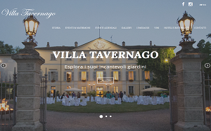Il sito online di Villa Tavernago