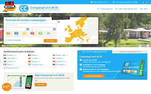 Il sito online di CampingCard ACSI