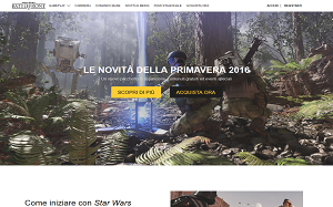 Il sito online di Star Wars Battlefront