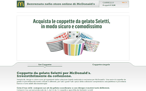 Il sito online di McDonalds store