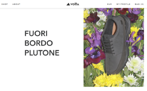 Il sito online di Volta Footwear