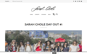 Il sito online di Sarah Chole