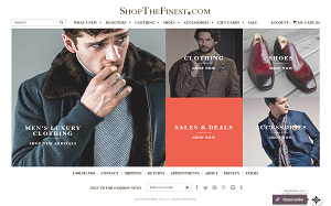 Il sito online di Shop the Finest