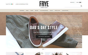 Il sito online di The Frye Company