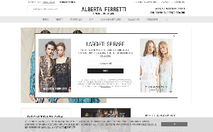 Il sito online di Alberta Ferretti