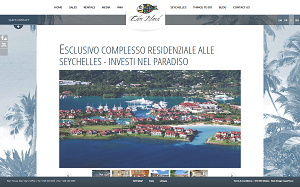 Il sito online di Eden Island Seychelles