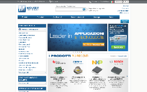 Il sito online di Mouser Electronics