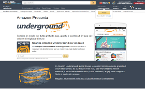 Il sito online di Amazon Underground