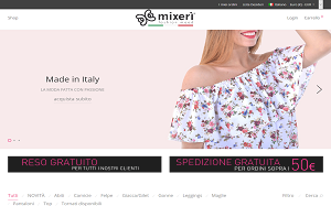 Il sito online di Mixeri shop