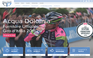 Il sito online di Acqua Dolomia