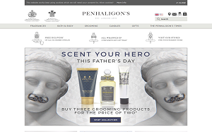 Il sito online di Penhaligons